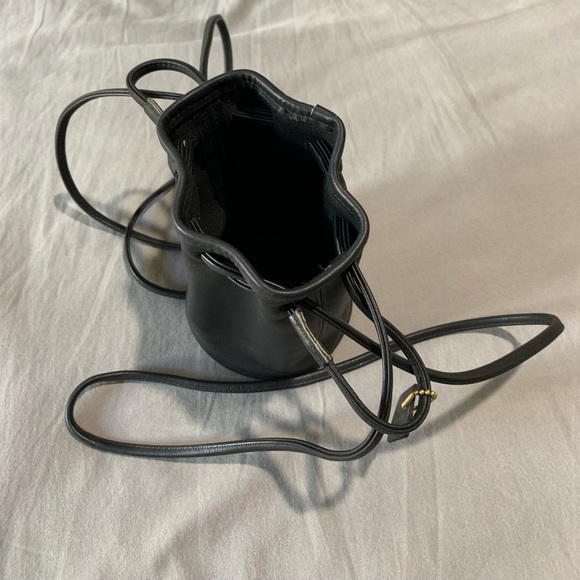 RARE vintage COACH 4144 Littleton mini black leather drawstring shoulder bag - Picture 13 of 15
